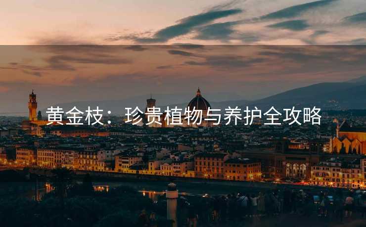 黄金枝:珍贵植物与养护全攻略 黄金枝:珍贵植物与养护全攻略